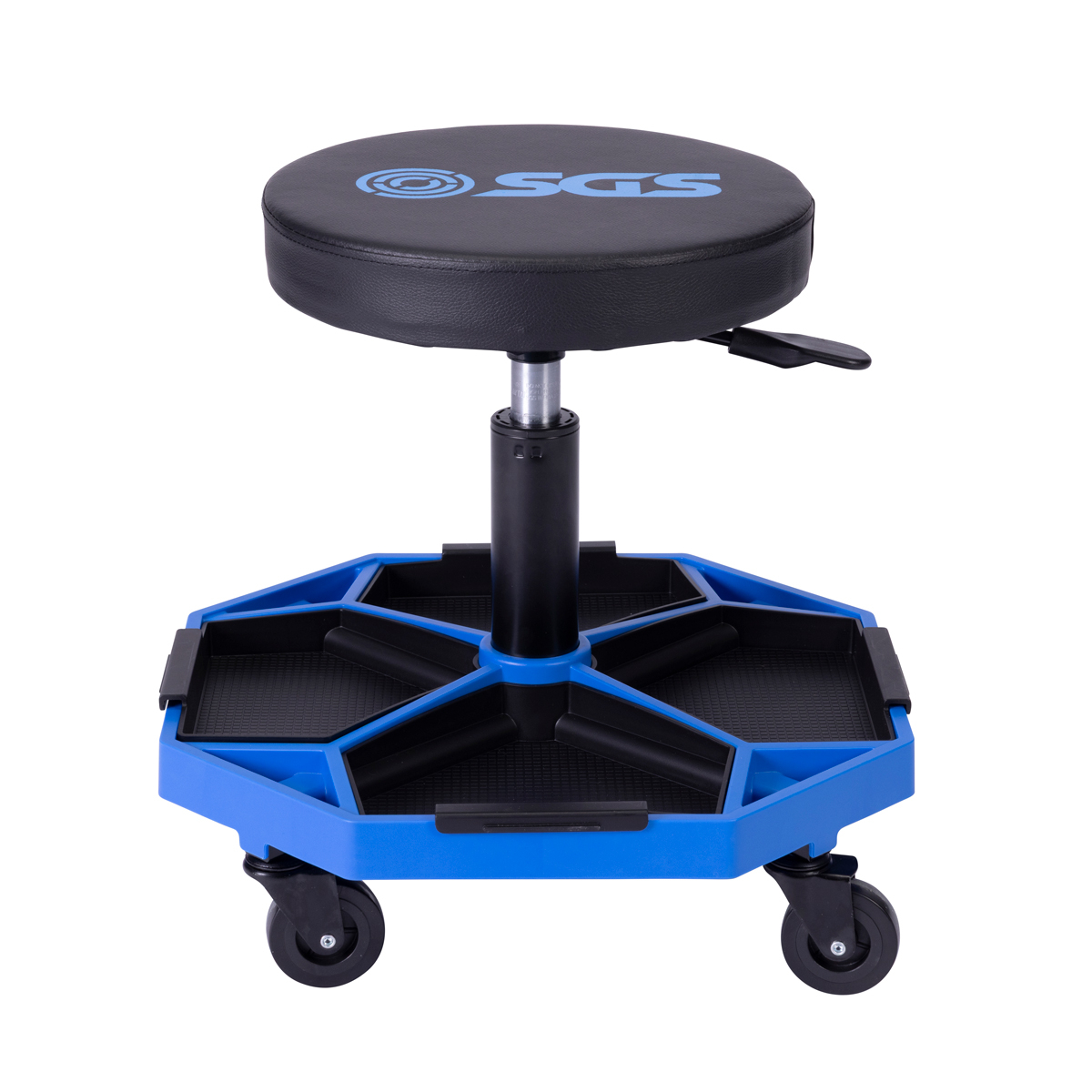 SGS Adjustable Rolling Tool Seat | Detachable Magnetic Trays